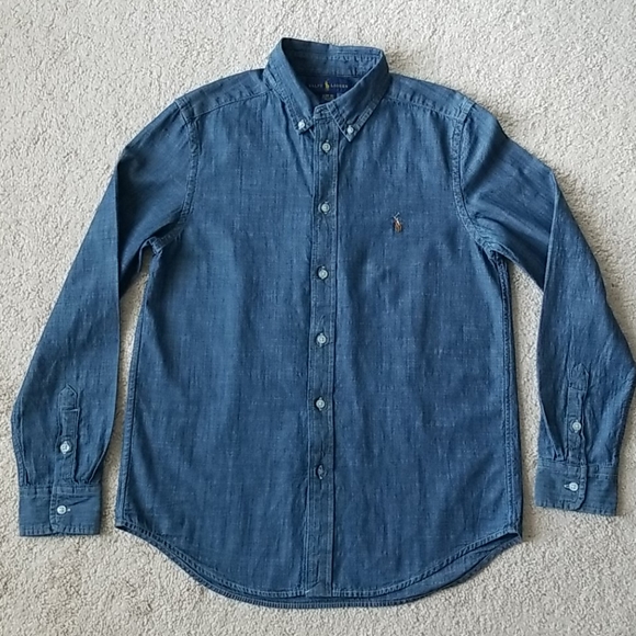 chambray polo